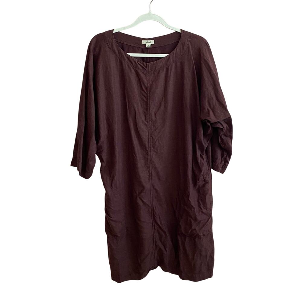 Wilfred Lagenlook Minimal Chic Delphine Quarter Sleeve Pocket Shift Mini Dress